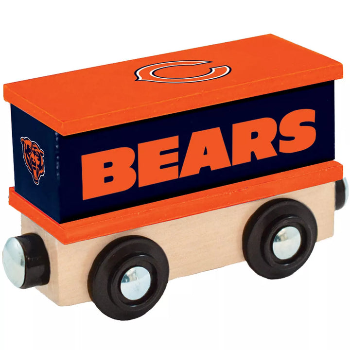 Masterpieces Wood Train Box Car - NFL Chicago Bears.