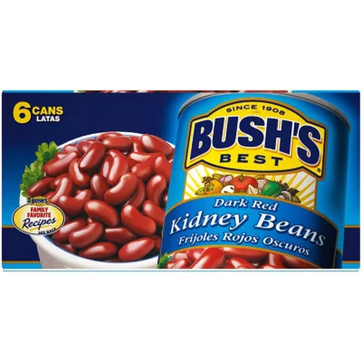 Bush'S Dark Red Kidney Beans 16 Oz., 6 Pk.