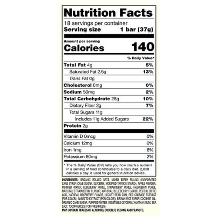 Member'S Mark Mixed Berry Oat Bites 18 Pk.