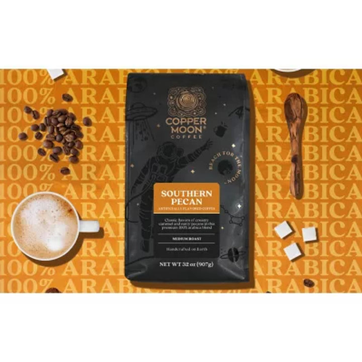 Copper Moon Medium Roast Whole Bean Coffee, Southern Pecan, 32 Oz.