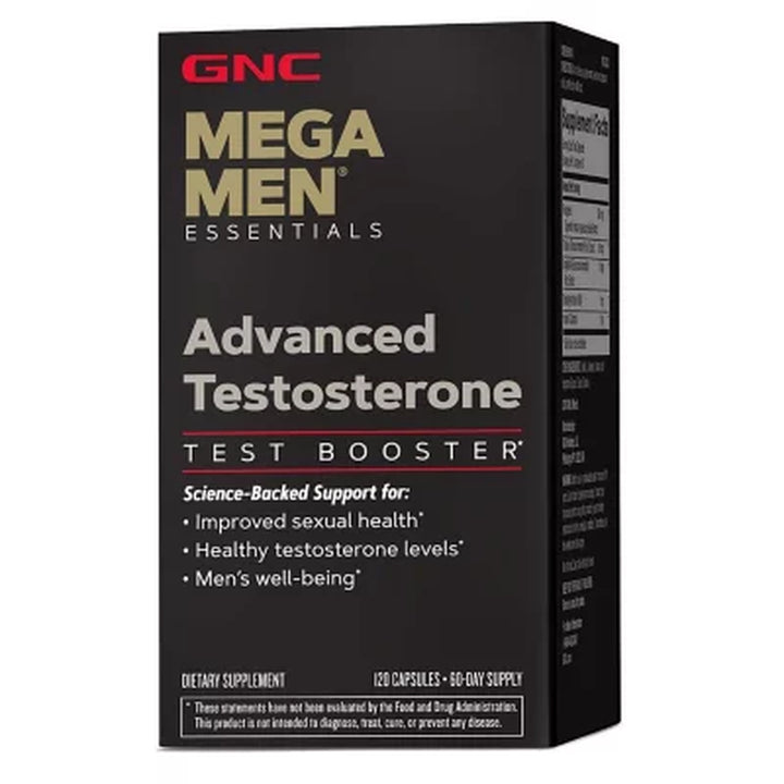 GNC Mega Men Advanced Men'S Testosterone, 120 Ct.