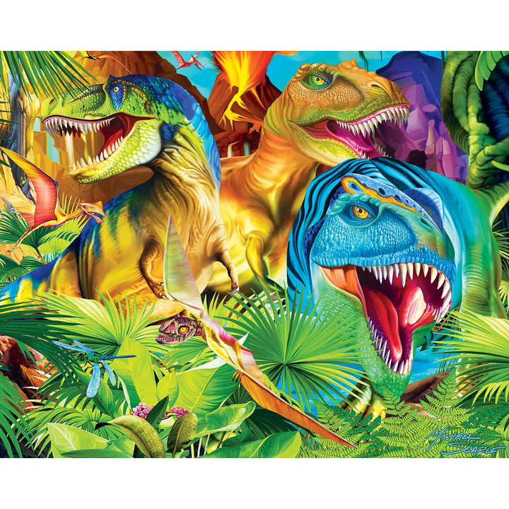 Masterpieces Kids Jigsaw Puzzle Set - Blue Glow 4-Pack 100 Pieces