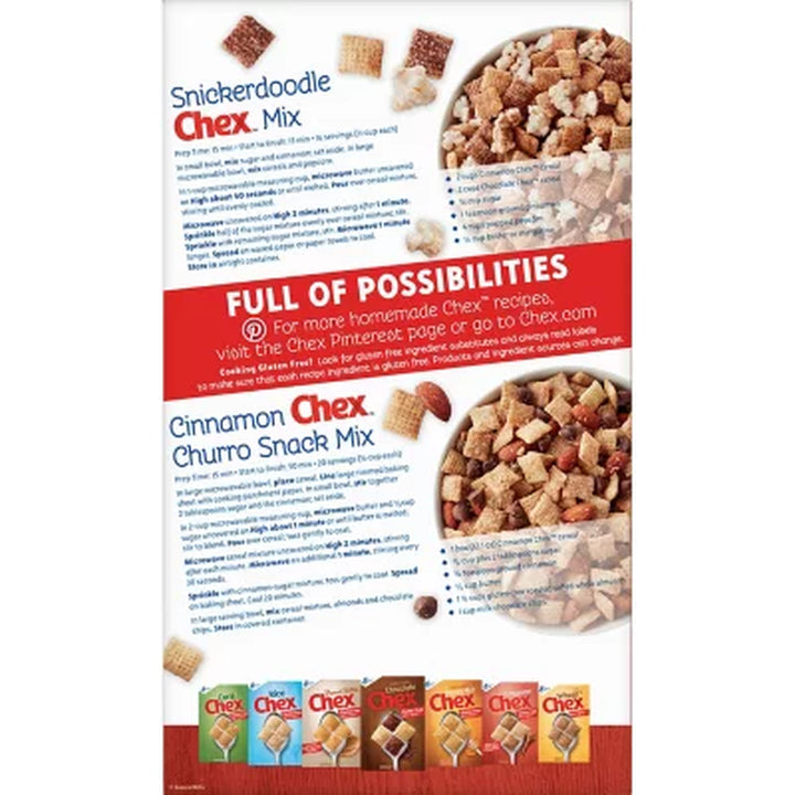 Chex Gluten-Free Breakfast Cereal, Cinnamon 2 Pk.