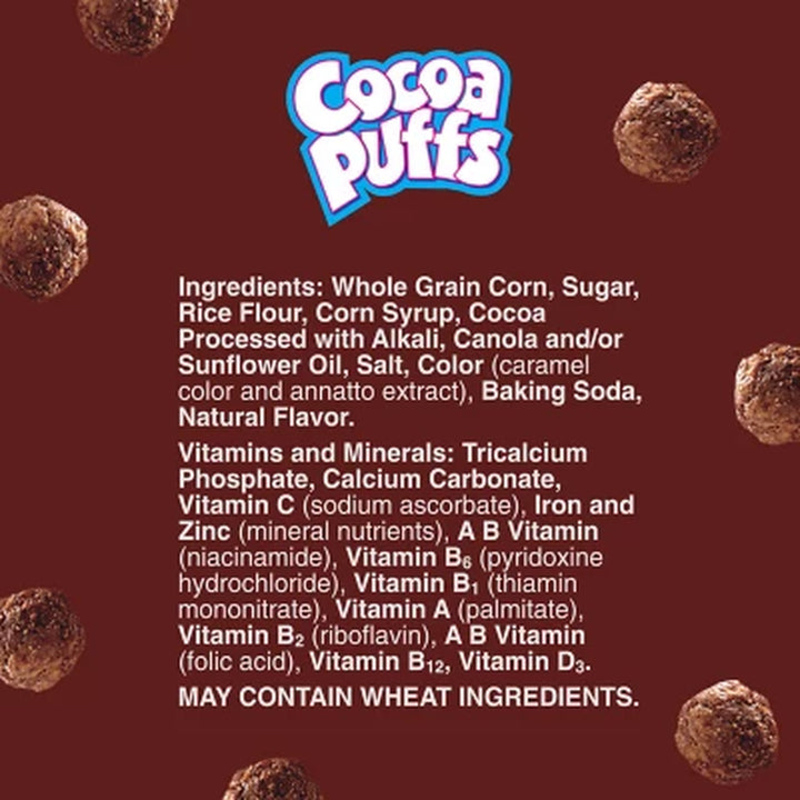 Cocoa Puffs Chocolate Cereal (39.25 Oz., 2 Pk.)