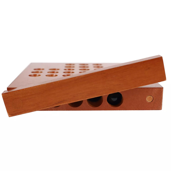 WE Games Marble Solitaire Wooden Travel Game - 5 Inches