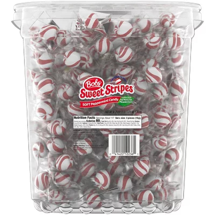 Bobs Sweet Stripes Soft Peppermints, 350 Pcs.