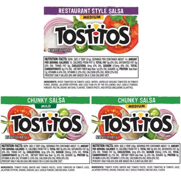 Tostitos Salsa Variety Pack Multipack 15.5 Oz., 3 Ct.