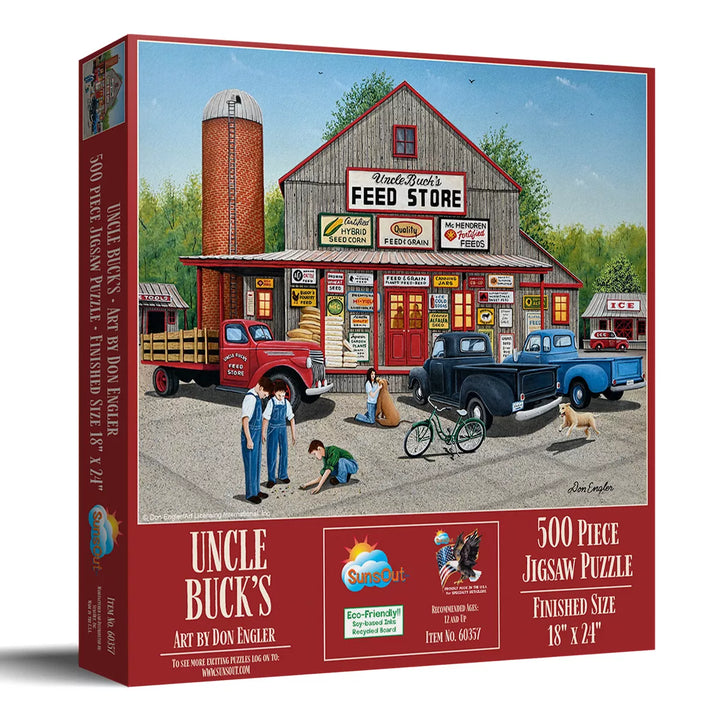 Sunsout Uncle Buck'S 500 Pc Jigsaw Puzzle 60357