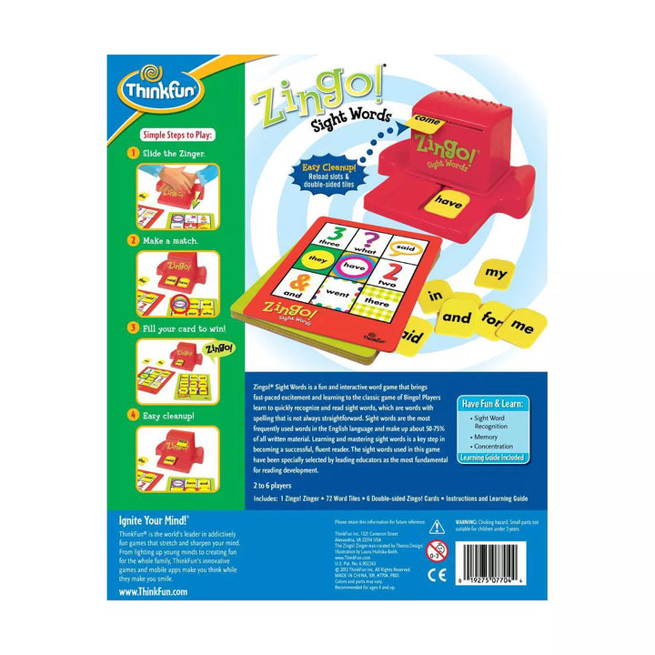 Thinkfun Zingo Sight Words Game