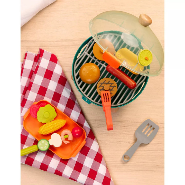 B. Toys Toy Grill & Play Food - Mini Chef - BBQ Grill Playset