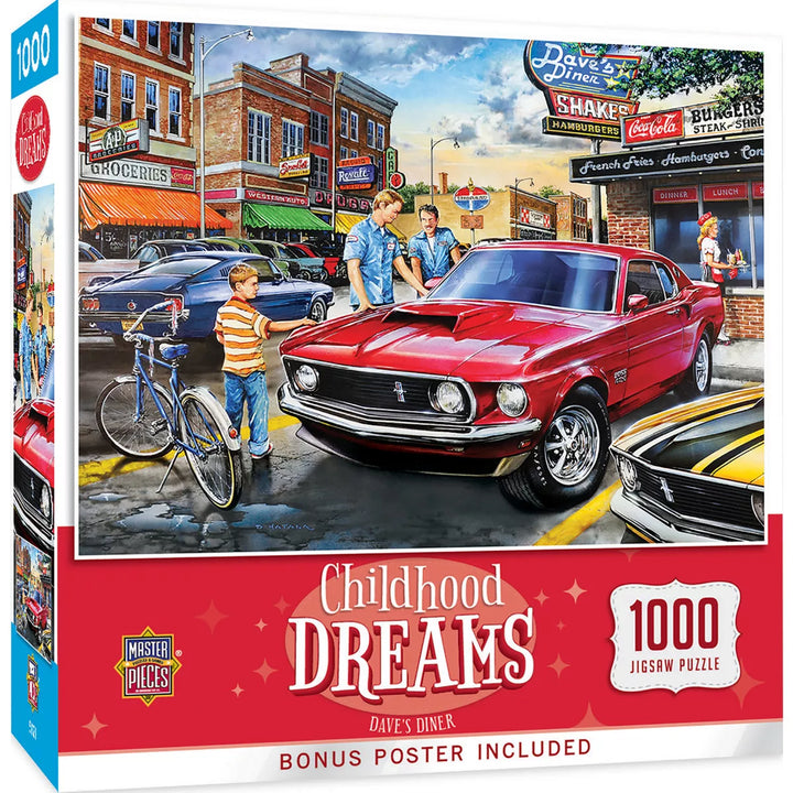 Masterpieces 1000 Piece Jigsaw Puzzle - Dave'S Diner - 19.25"X26.75".