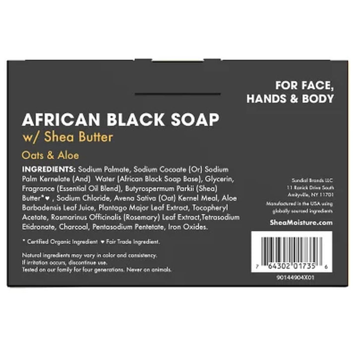 Shea Moisture African Black Soap with Shea Butter, 8 Oz., 4 Pk.