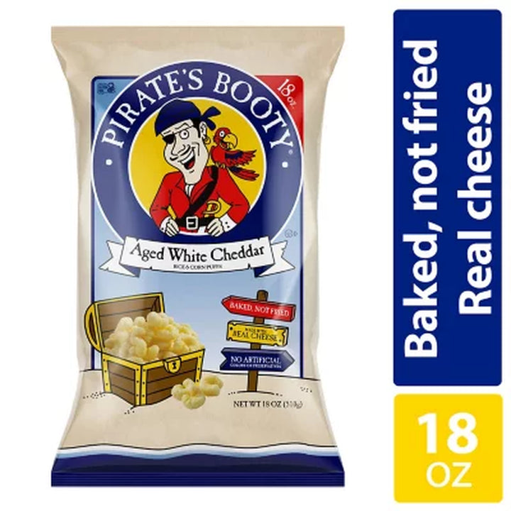 Pirate'S Booty Aged White Cheddar Puffs Value Bag 18 Oz.