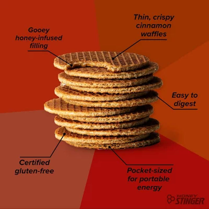 Honey Stinger Gluten Free Waffle Box Pack, Cinnamon (12 Ct.)