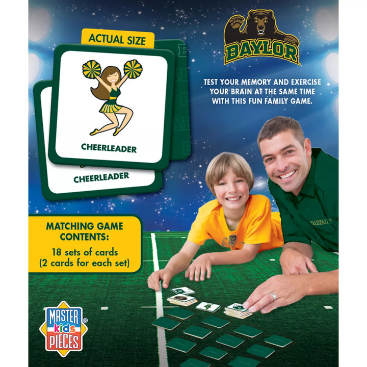 Masterpieces Officially Licensed NCAA Baylor Bears Matching Game for Kids and Families.