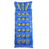 Swim Central 76" Blue and Yellow Inflatable 18-Pocket French Style Swimming Pool Air Mattress