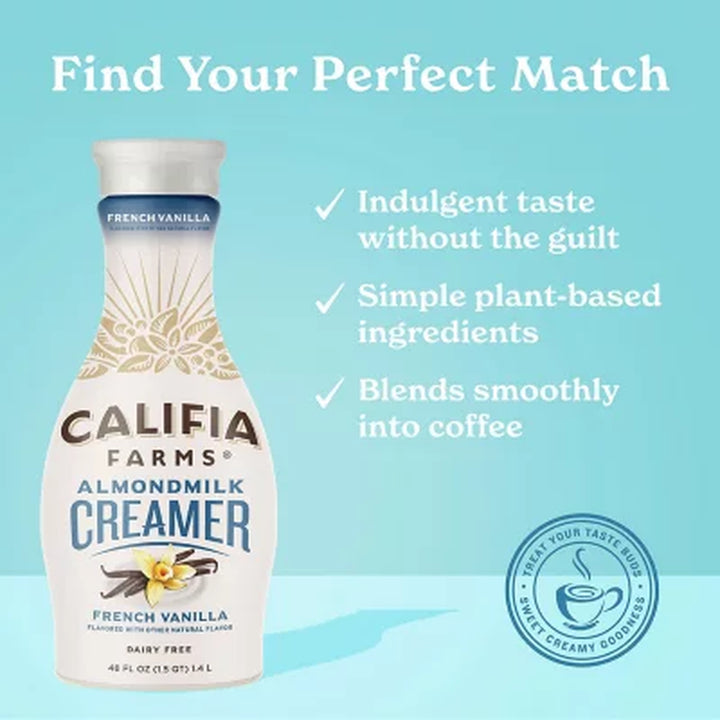 Califia Farms French Vanilla Almond Milk Creamer (48 Oz.)