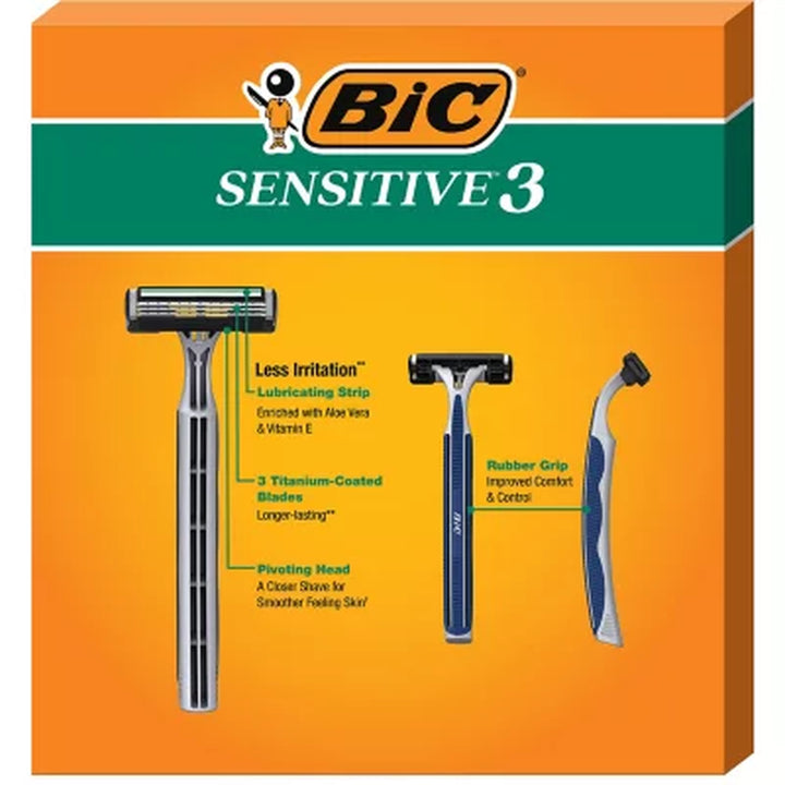 BIC Sensitive 3 Disposable Razors for Men 21 Ct.