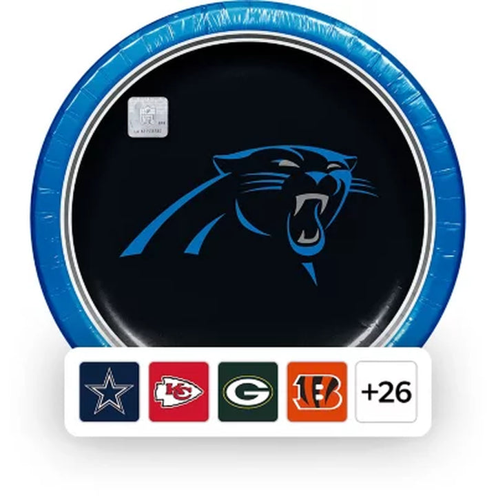 NFL Dinner Paper Plates, 10", 85 Ct. (Choose Team)