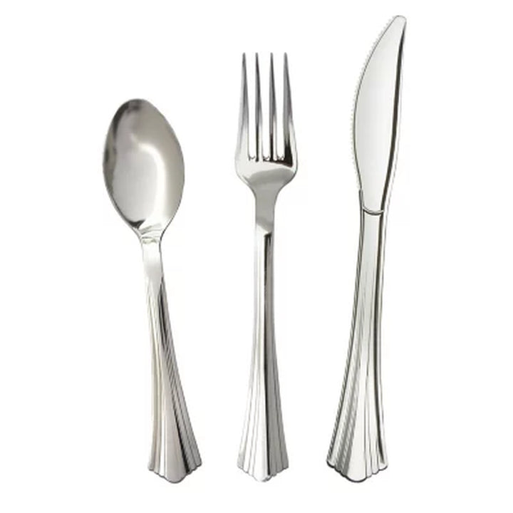 Member'S Mark Premium Silver-Look Cutlery Combo 180 Ct.