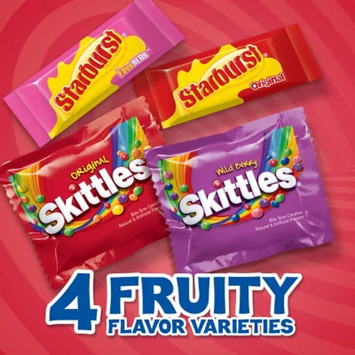 Starburst and Skittles Variety Pack Chewy Candy, 255 Pcs.