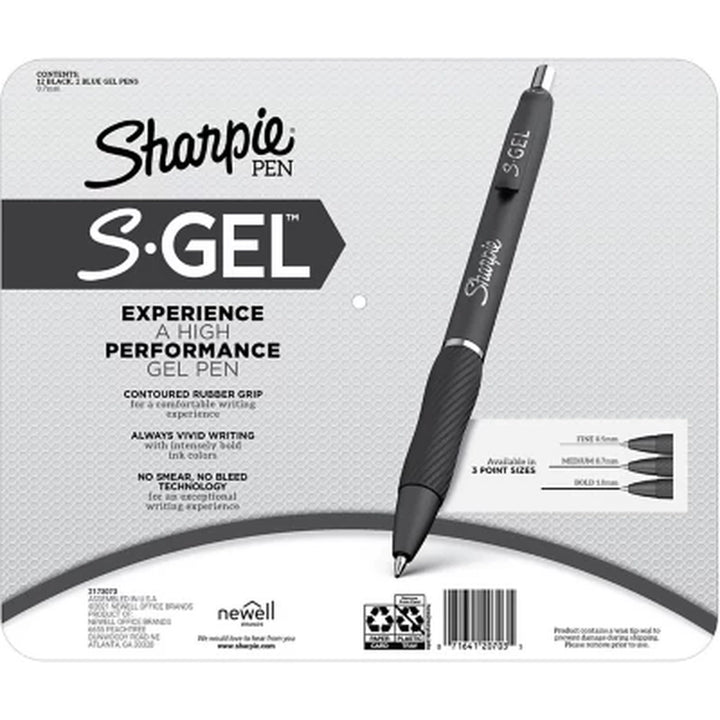 SHARPIE 14CT SGEL BLISTER