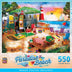 Masterpieces 550 Piece Jigsaw Puzzle - Oceanside Camping - 18"X24".